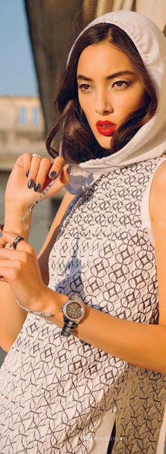 Chanel Paris / Dubai Knit Silk Shimmering Summer Dress