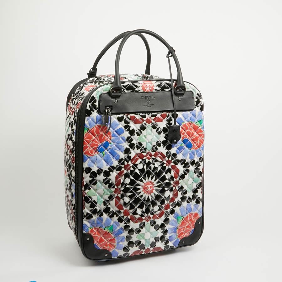 CHANEL Paris-Dubai Leather Suitcase 7