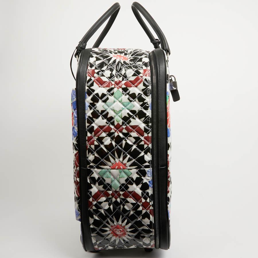 Black CHANEL Paris-Dubai Leather Suitcase