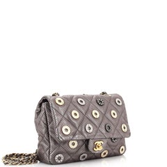 Chanel Paris-Dubai Medals Flap Bag Embellished Quilted Perforated Lambskin