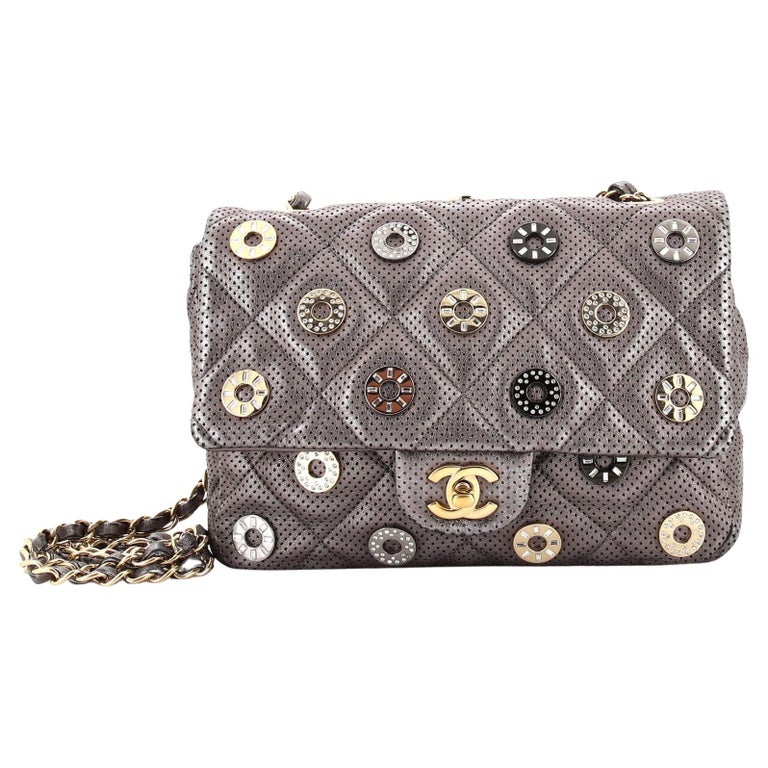 Chanel Paris-Dubai Medals Flap Bag Embellished Quilted Perforated