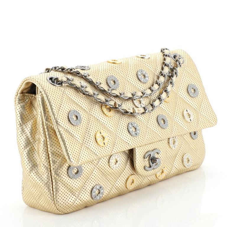 Chanel Paris-Dubai Medals Flap Bag Quilted Embellished Perforated ...
