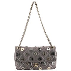 Chanel Paris-Dubai Medals Flap Bag Quilted Embellished Perforated Leather Medium