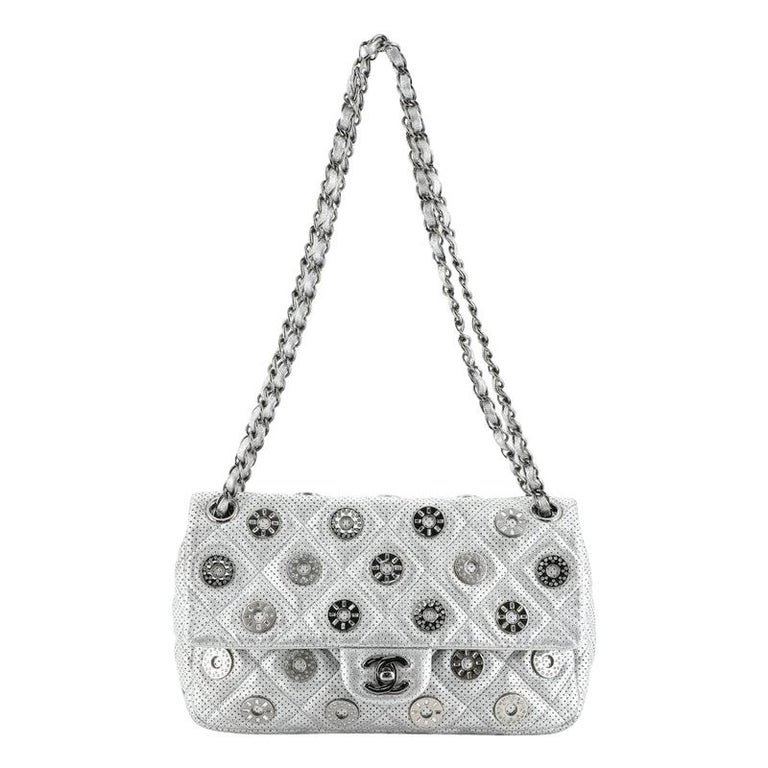Chanel Paris-Dubai Medals Flap Bag Embellished Quilted Perforated Lambskin  Mediu