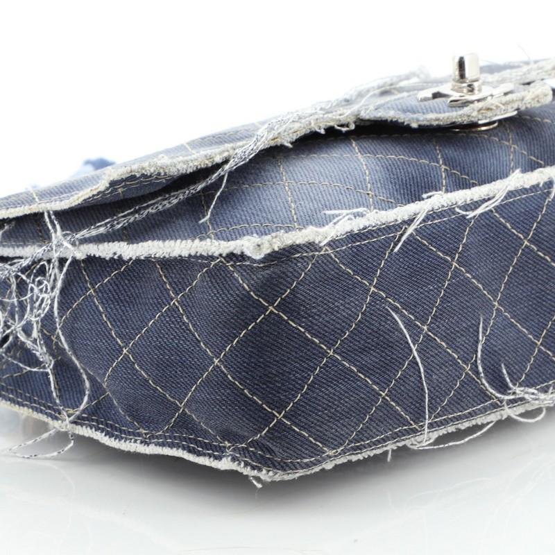 Chanel Paris-Dubai Pom Pom CC Flap Bag Printed Denim Medium 1