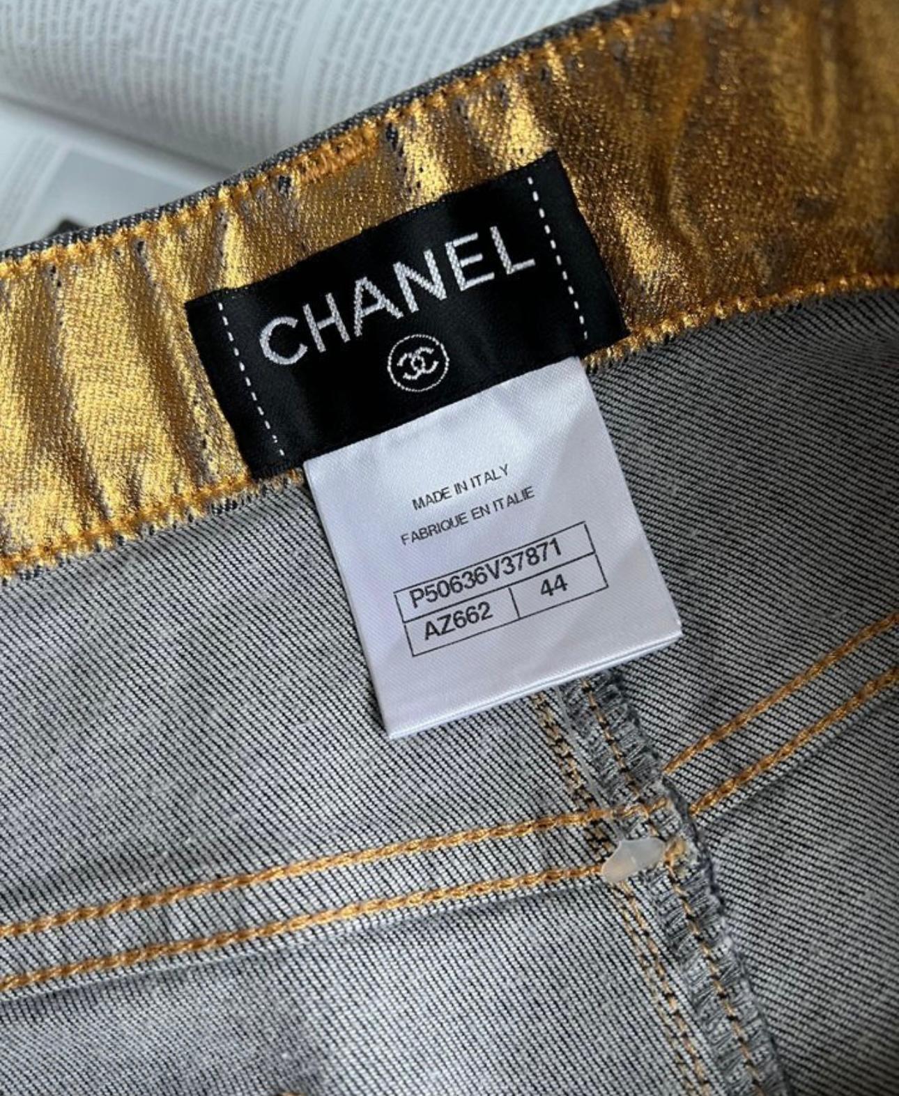 Chanel Paris / Dubai Laufsteg Jeans im Angebot 5