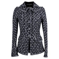 Chanel Paris / Edinburgh Black Tweed Jacket