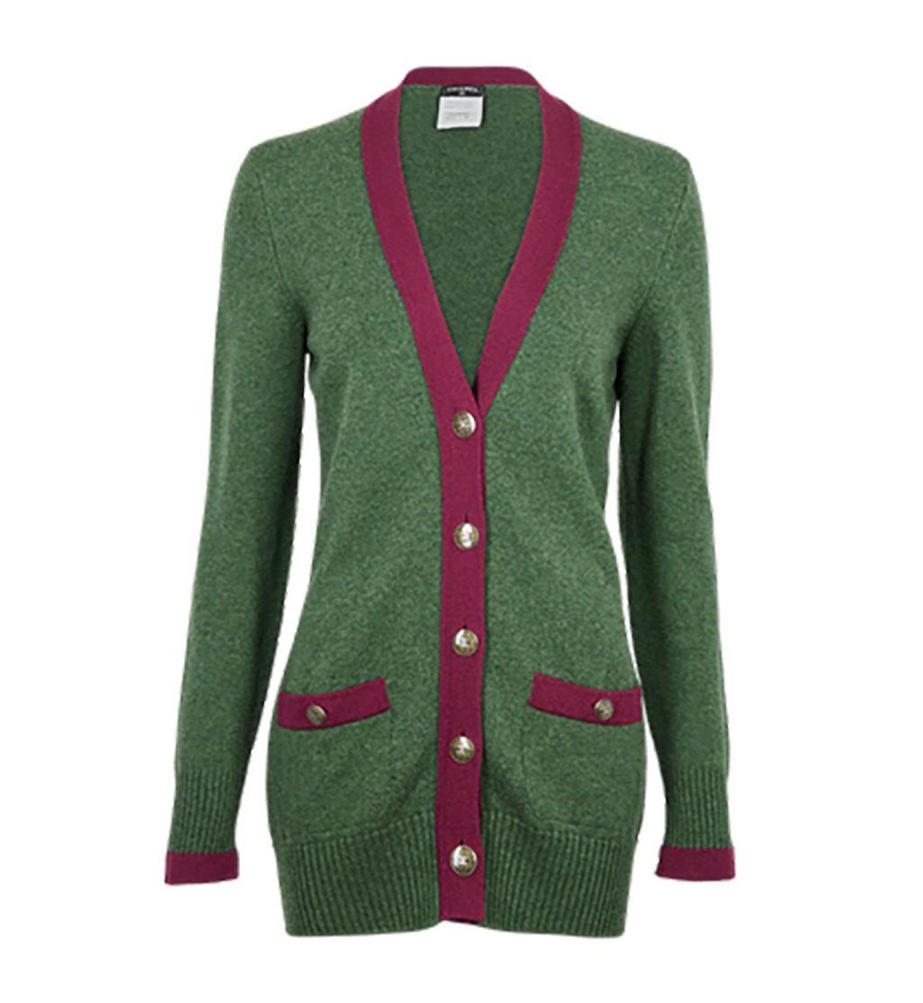 Fabelhafte Chanel Kaschmir-Strickjacke ~ von Runway of Paris / EDINBURGH Collection
- burgunderfarbener Kontrastbesatz
- CC Logo-Karierte Knöpfe
Größenbezeichnung 42 FR
Zustand: ungetragen