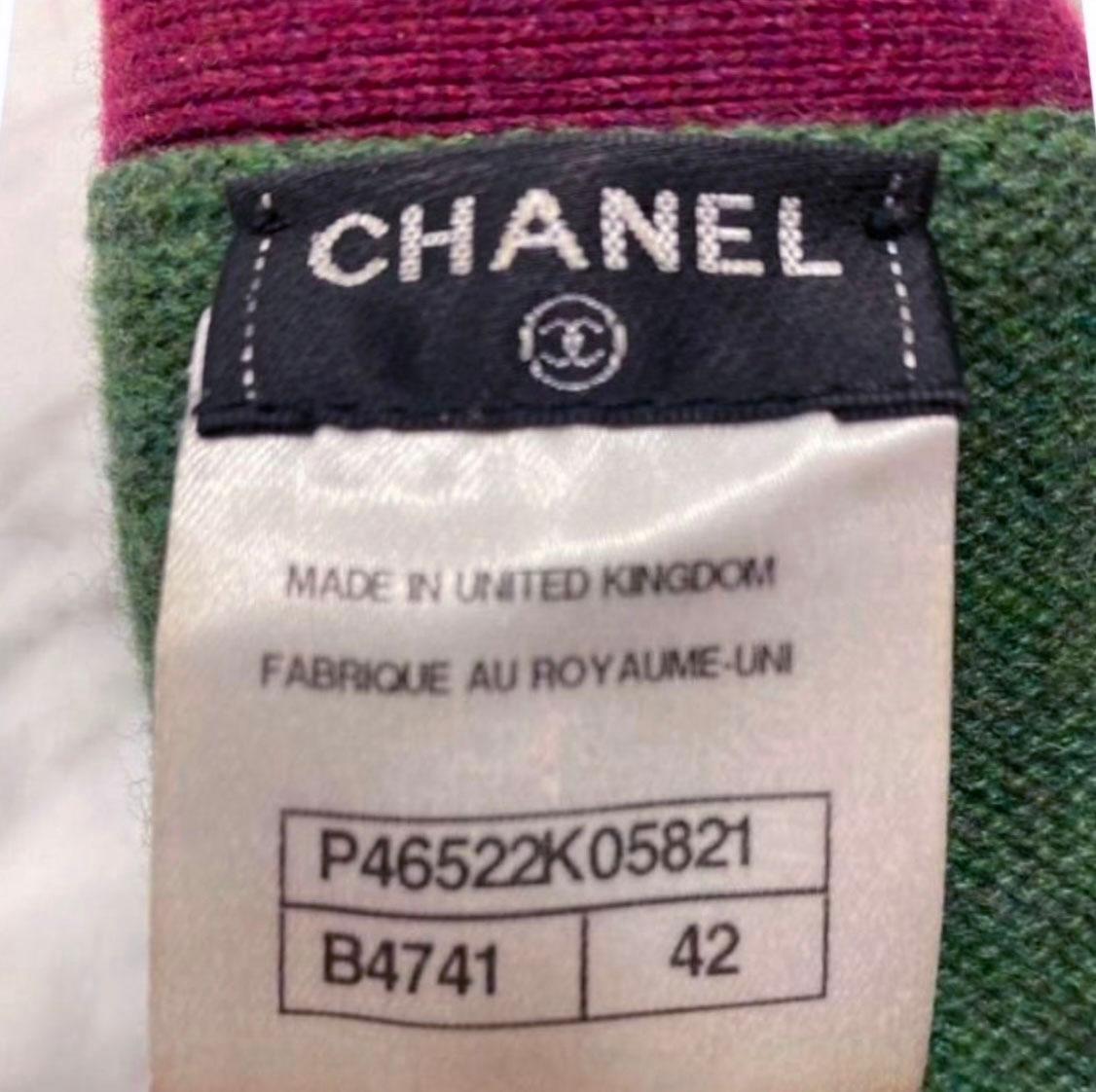 Chanel Paris / Edinburgh Kaschmir-Strickjacke 42 FR 2
