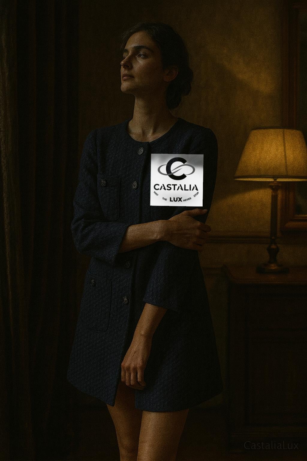 CHANEL Paris / Edinburgh CC Lion Button Tweed Mantel 38 FR im Angebot 4