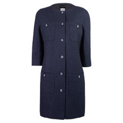 CHANEL Paris / Edinburgh CC Lion Button Tweed Coat 38 FR
