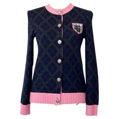 Chanel Paris / Edinburgh CC Patch Cashmere Jacket