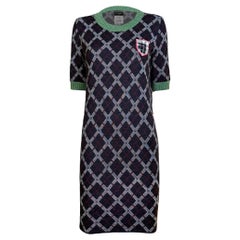 Chanel Paris / Edinburgh CC Patch Tartan Dress 40 FR