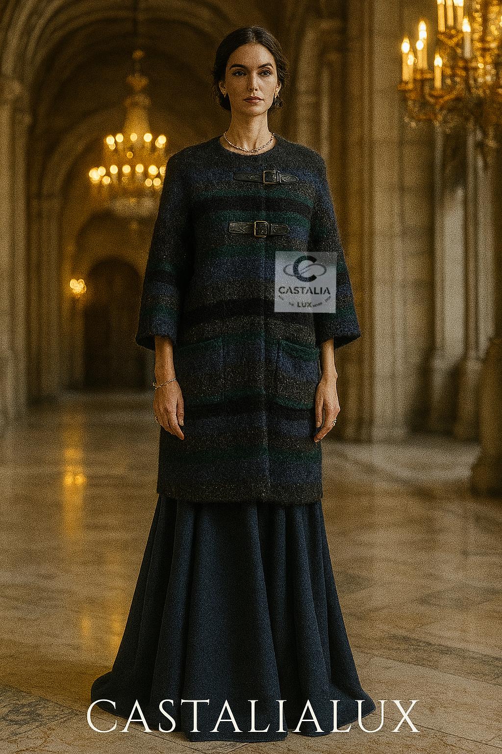 Chanel Paris / Edinburgh Sammler Relikt Kaschmirmantel 42 FR (Schwarz) im Angebot