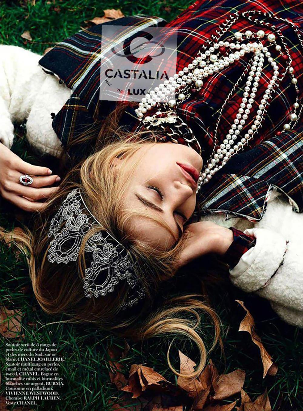 Chanel Paris / Edinburgh Ecru Tartan-Tweedjacke aus Tweed 38 FR im Angebot 1