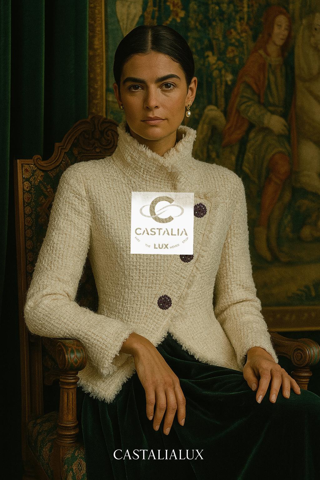Chanel Parigi / EDINBURGH Giacca in tweed ecru  38 FR in vendita 5
