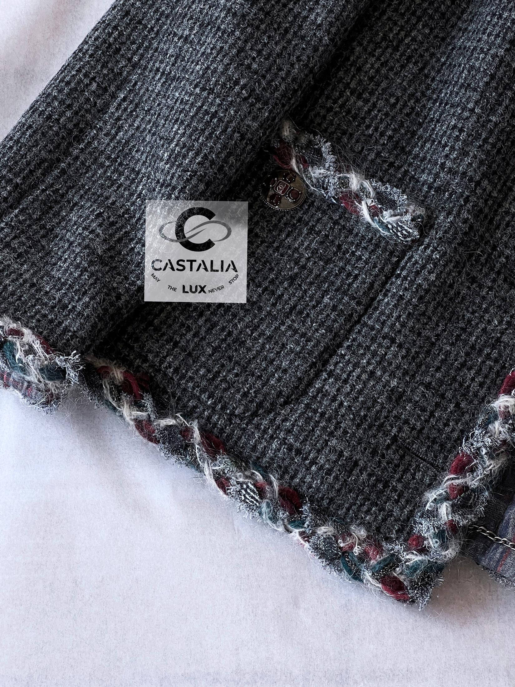 Chanel Paris / Edinburgh Gripoix Buttons Tweed Jacket 4