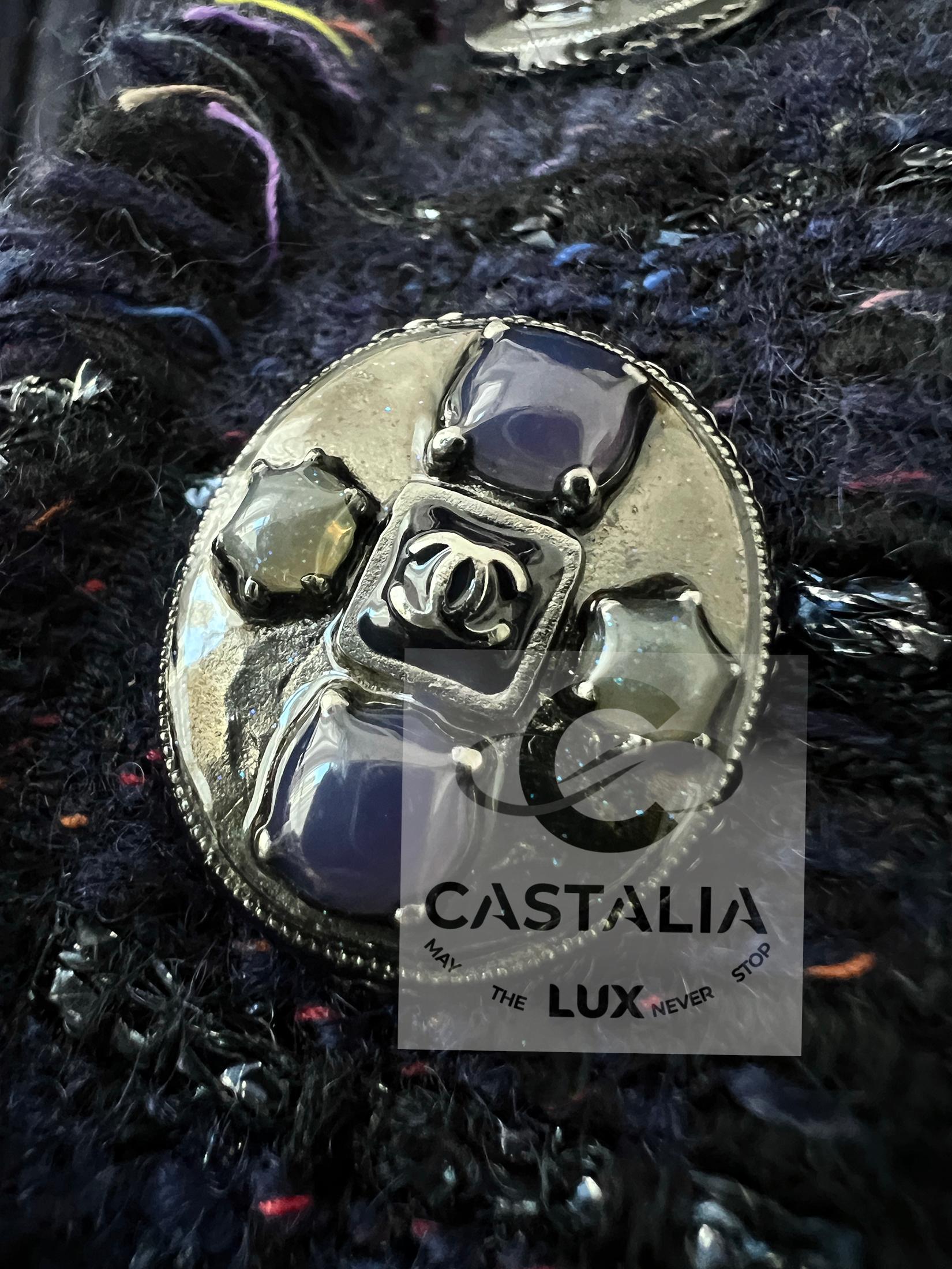 CHANEL París / Edimburgo Chaqueta de tweed Highland Grandeur 38 FR 1