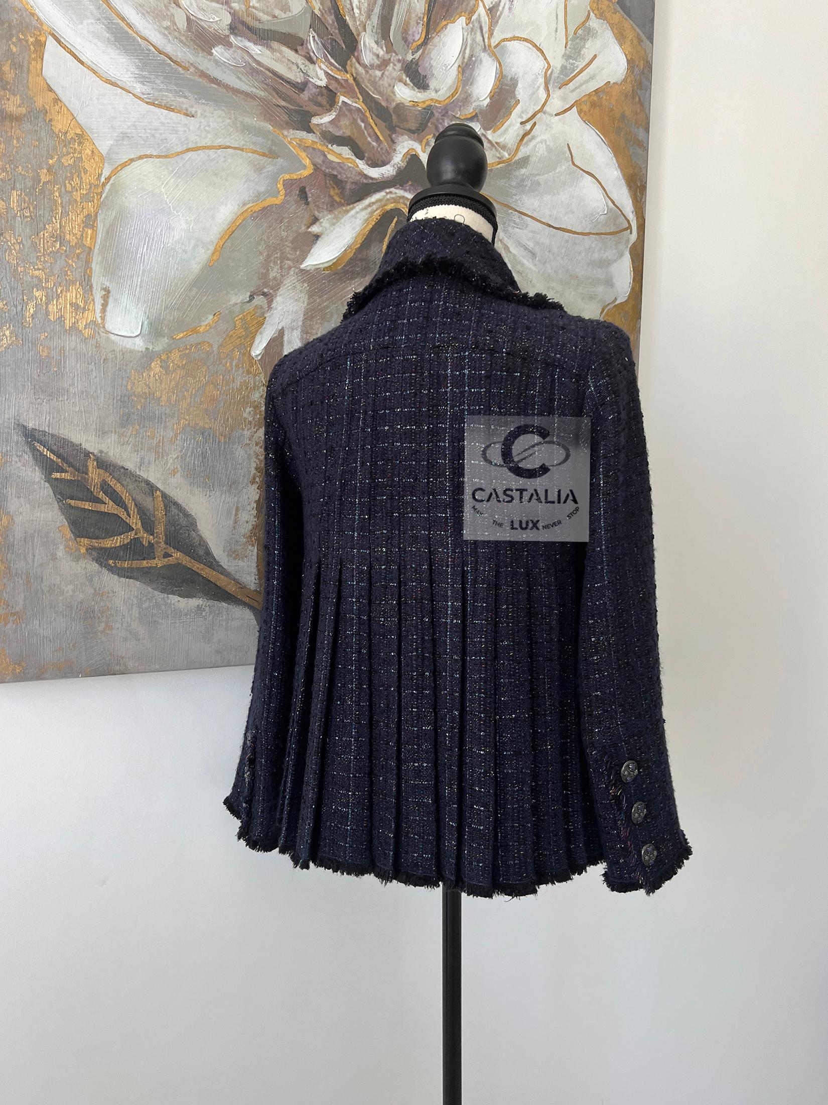 CHANEL París / Edimburgo Chaqueta de tweed Highland Grandeur 38 FR 4