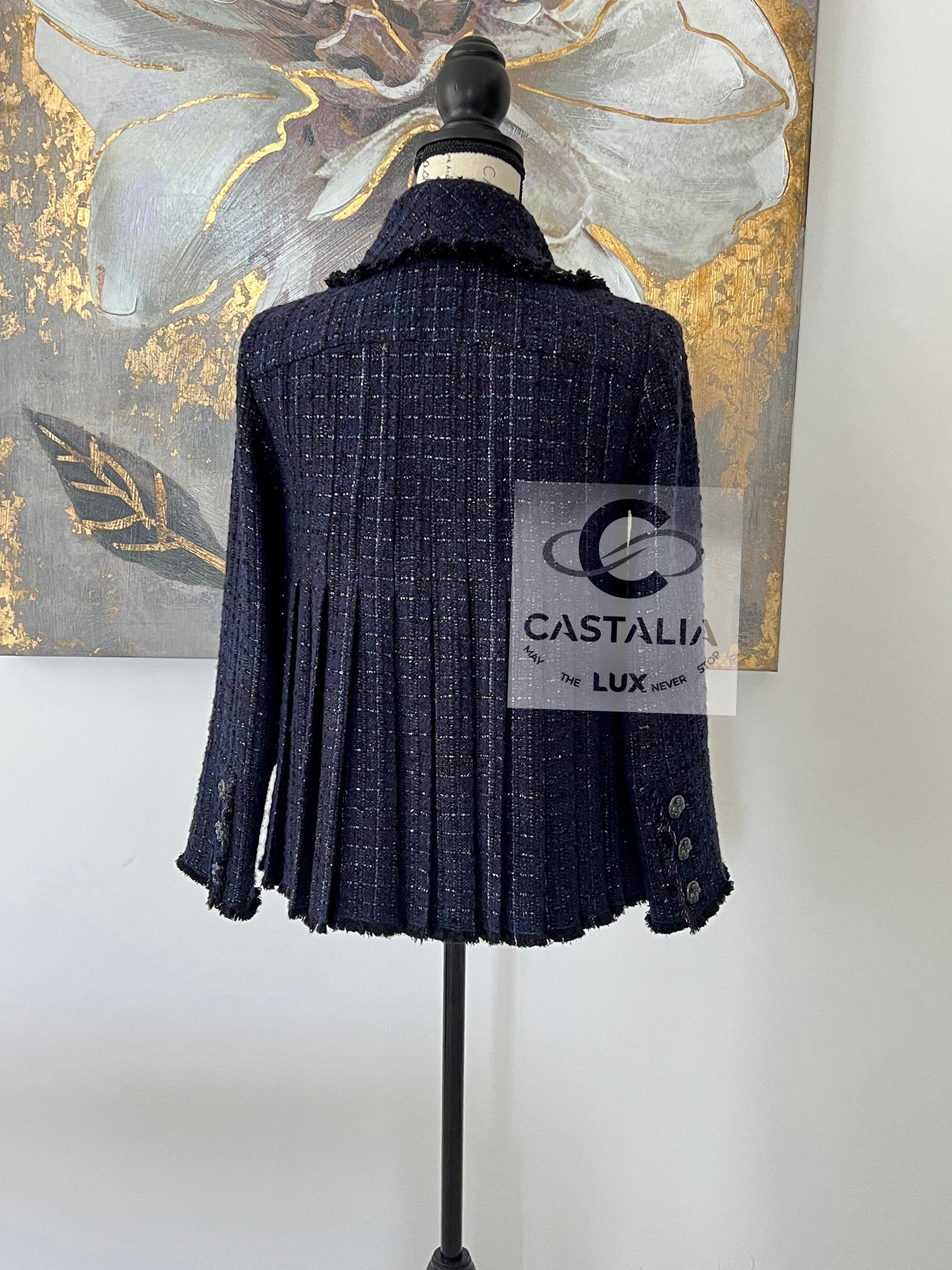Chanel Paris / Edinburgh Highland Grandeur Tweed Jacket  38 FR For Sale 9