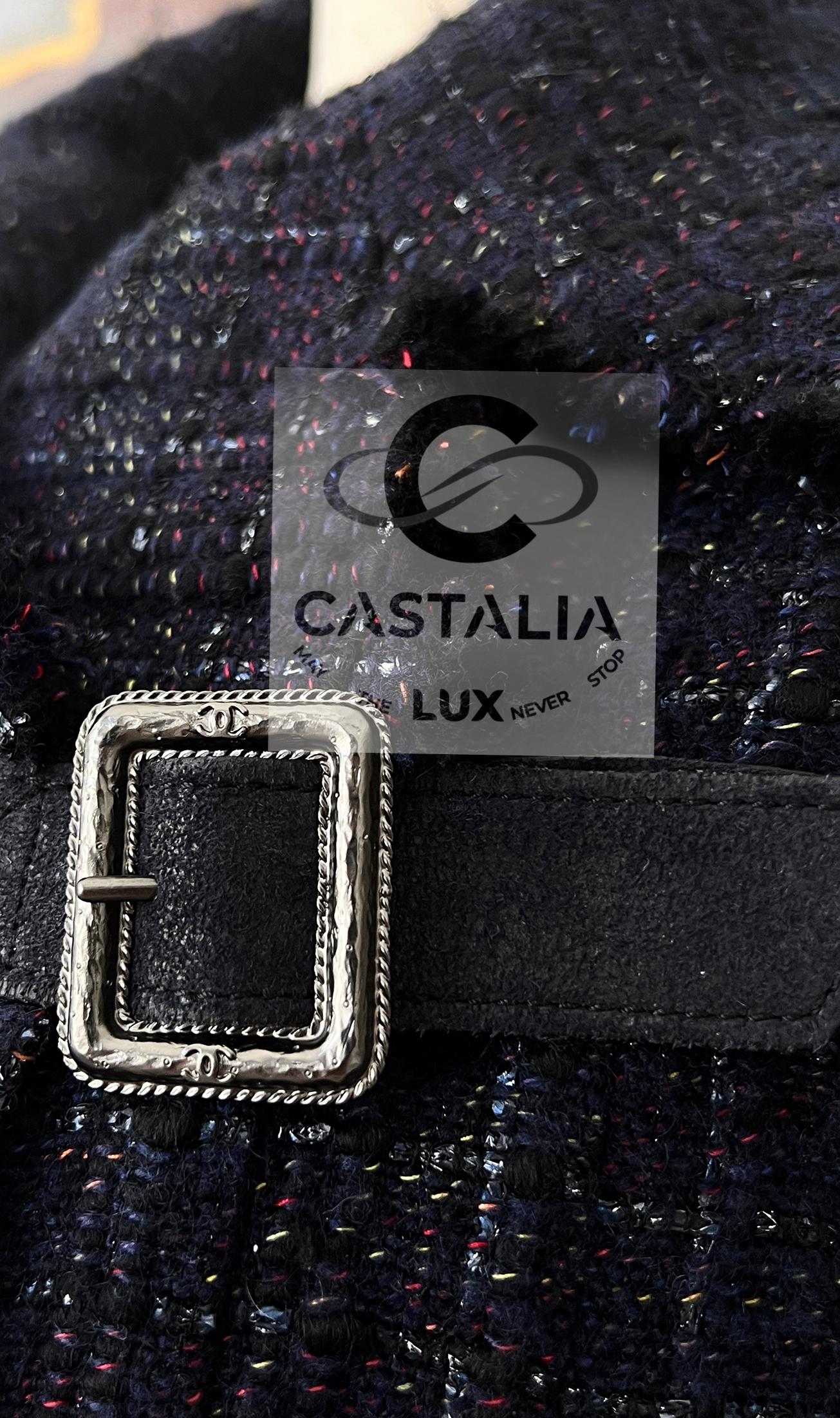 Femenino o masculino CHANEL París / Edimburgo Chaqueta de tweed Highland Grandeur 38 FR