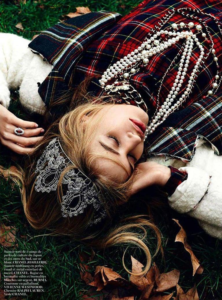 Chanel Paris / Edinburgh Iconic Ecru & Tartan Tweed jacket For Sale 1