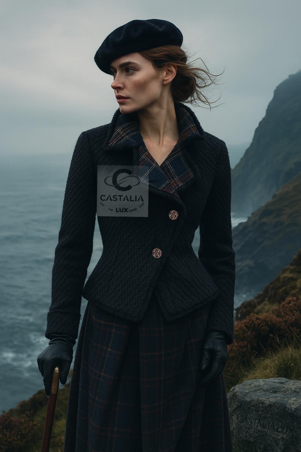 CHANEL París / Edimburgo Chaqueta de tweed Masterpiece 40 FR en Nuevo estado para la venta en Dubai, AE