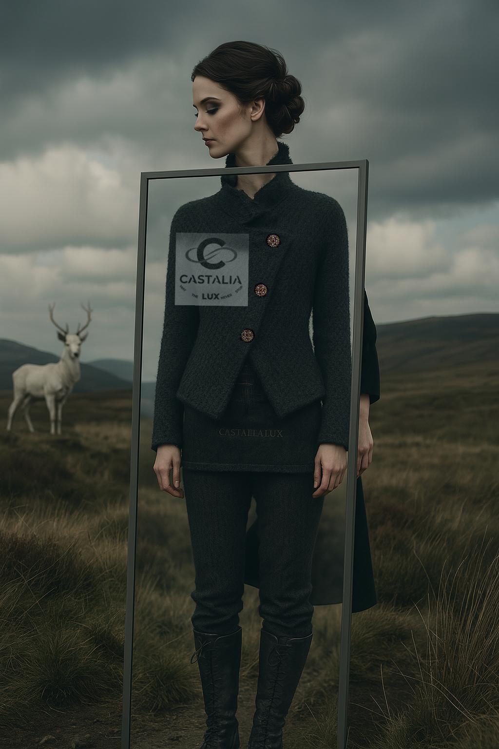 CHANEL París / Edimburgo Chaqueta de tweed Masterpiece 40 FR en venta 3