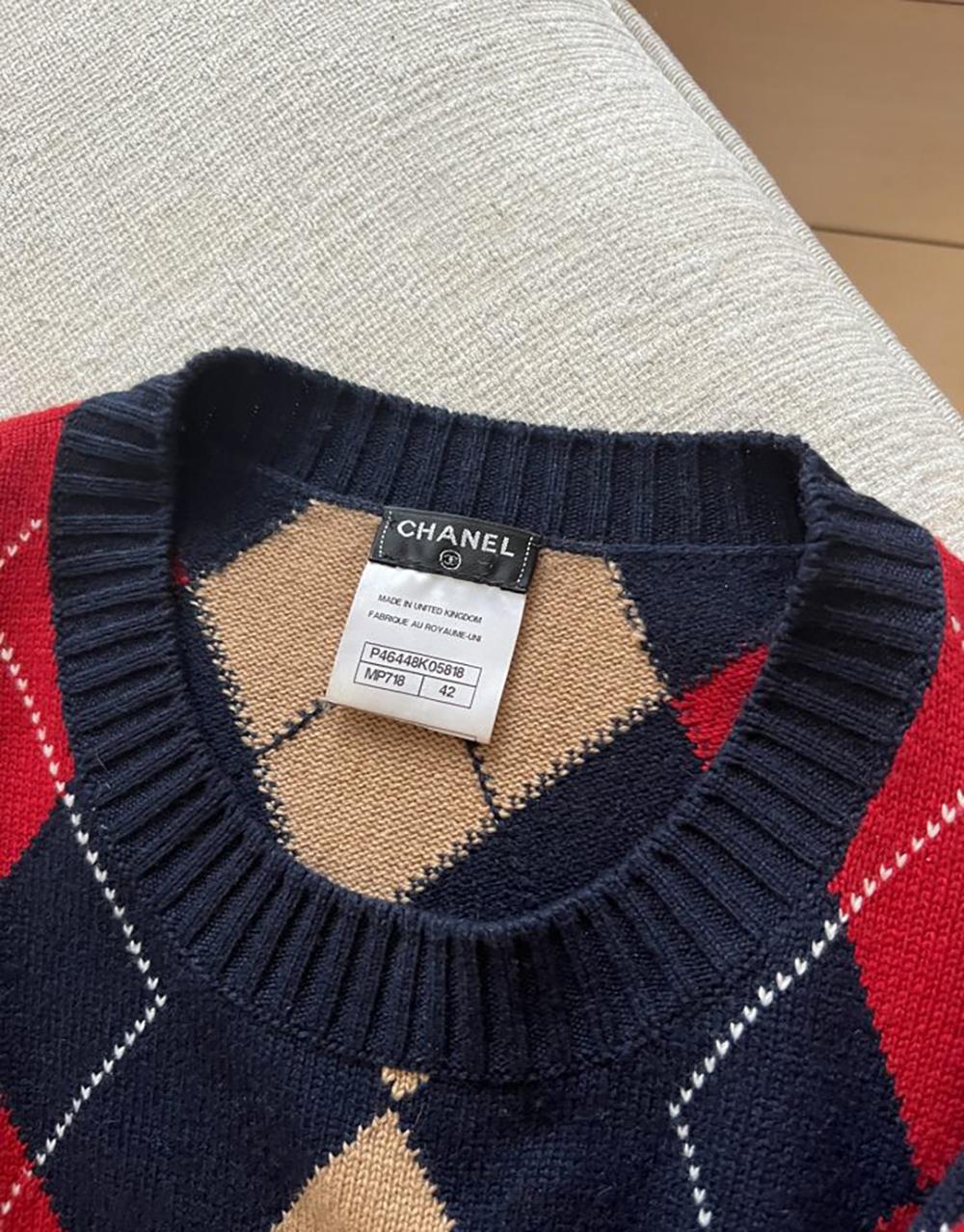 Chanel Paris / Edinburgh Maxi Cashmere Tartan Dress 1