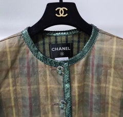 Chanel Paris-Edinburgh Python-Trimmed Jacket
