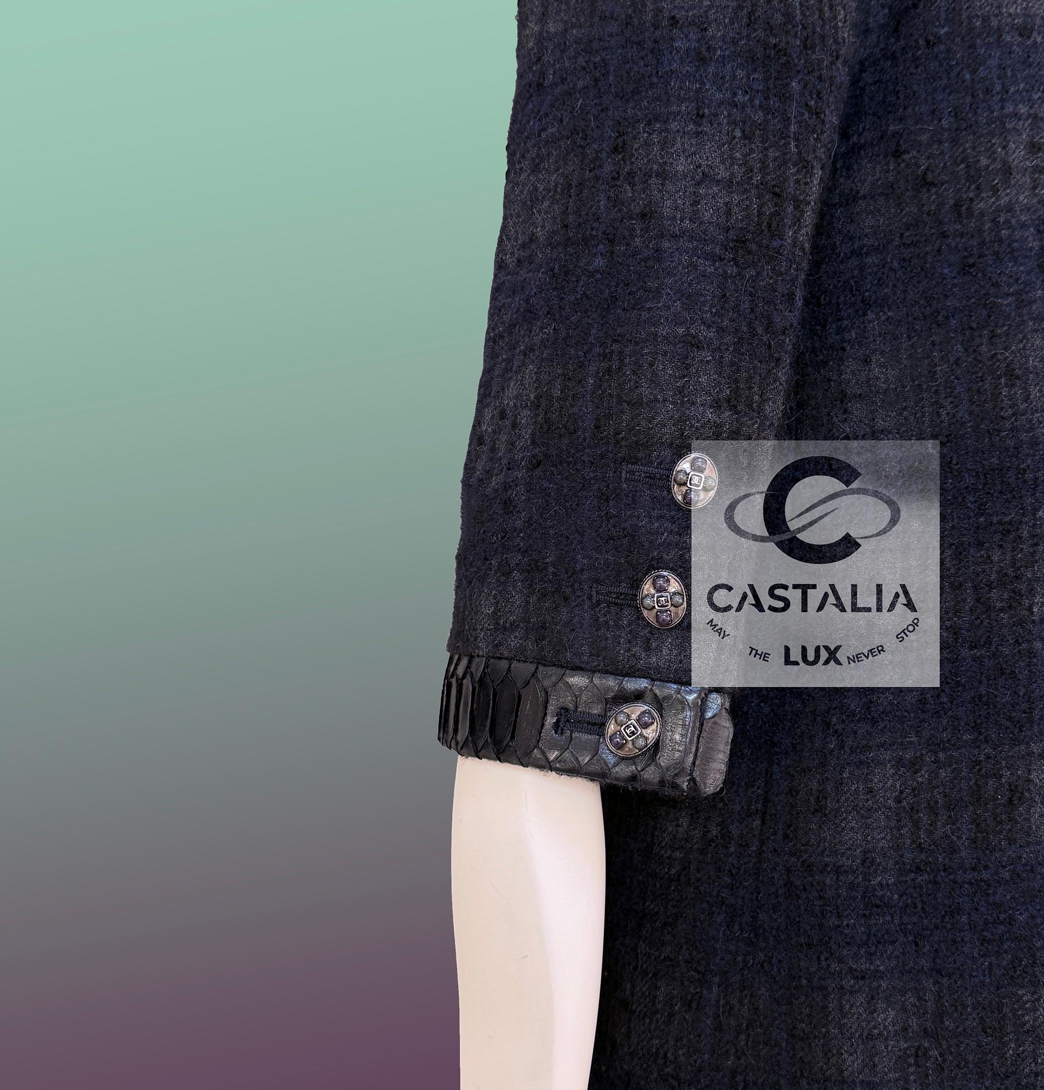 Chanel París / Edimburgo Abrigo Relic Tartán Tweed 36 FR en venta 8