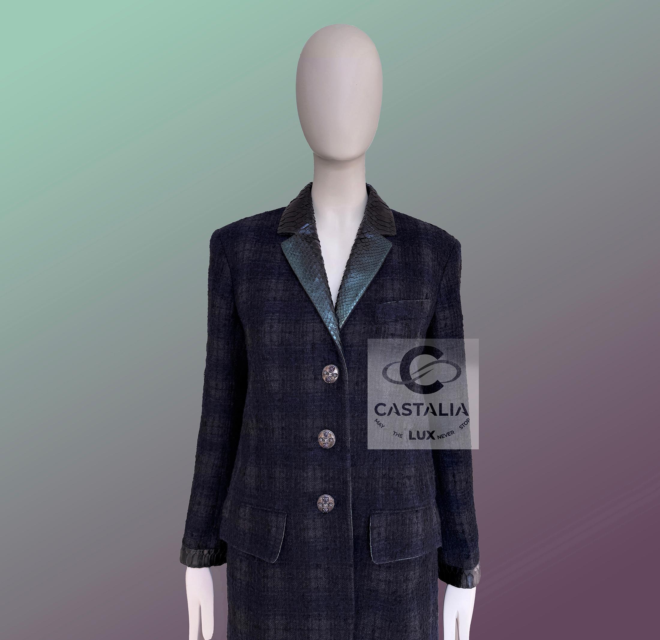 Chanel París / Edimburgo Abrigo Relic Tartán Tweed 36 FR en venta 9