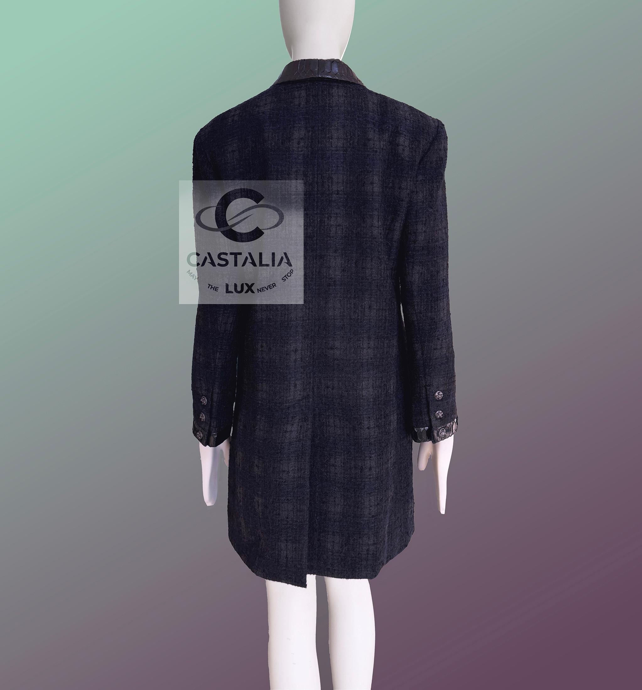 Chanel París / Edimburgo Abrigo Relic Tartán Tweed 36 FR en venta 12