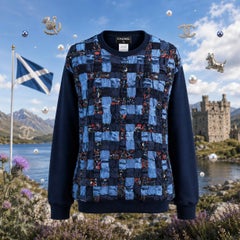 Chanel Paris / Edinburgh Ribbons & Tartan Braids Jumper 40 FR