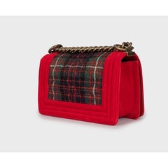 Chanel Paris-Edinburgh Small Tartan Boy Bag