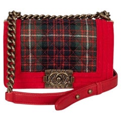 Chanel Paris-Edinburgh Small Tartan Boy Bag