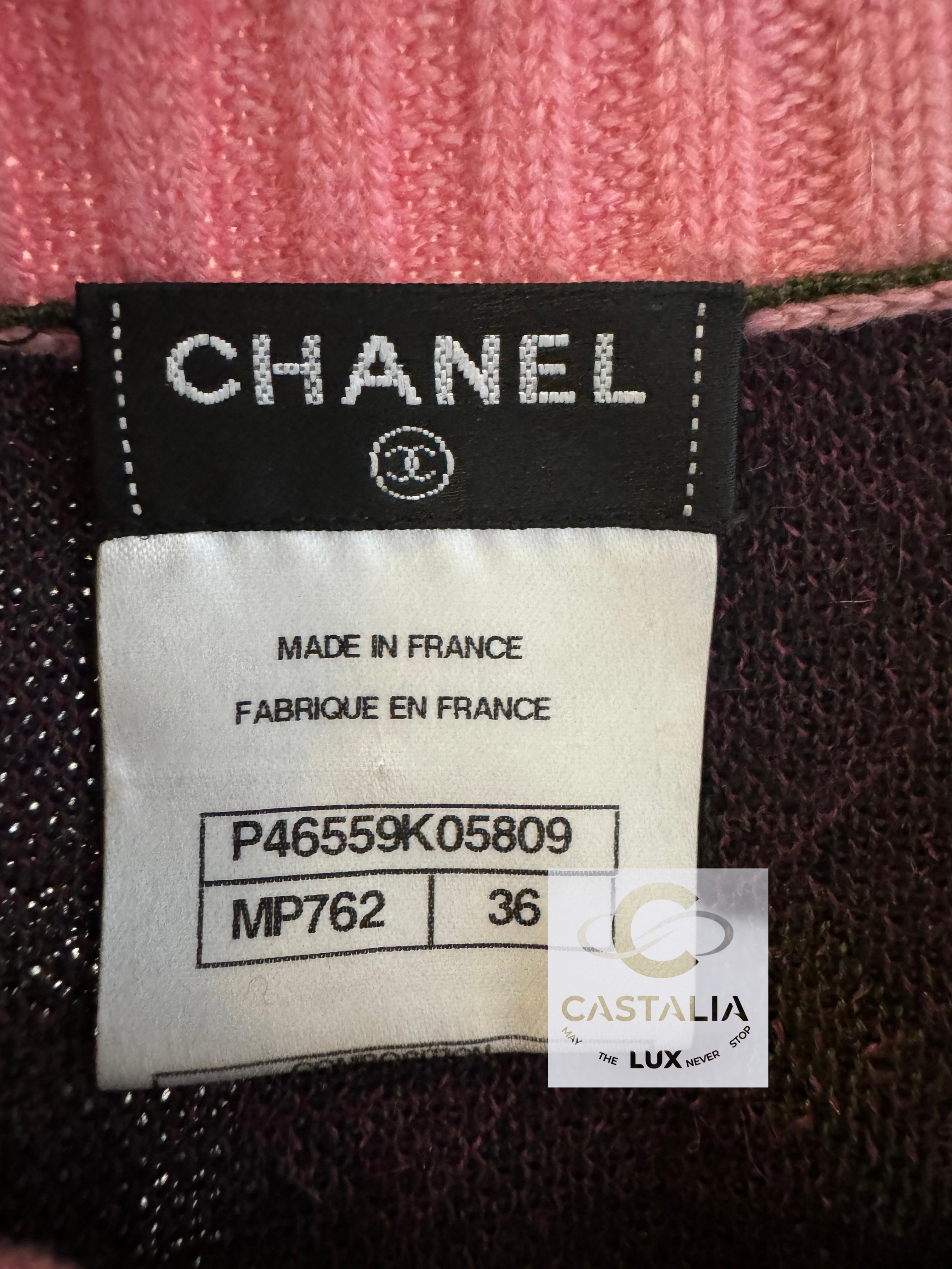 Chanel Paris / Edinburgh Tartan Cashmere Dress 36 FR 6