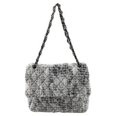 Chanel Paris-Edinburgh Tartan Day Flap Bag Quilted Wool Large