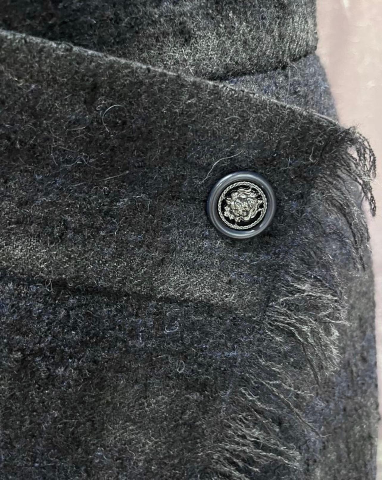 Women's or Men's Chanel Paris / Edinburgh Tartan Wrap Tweed Skirt