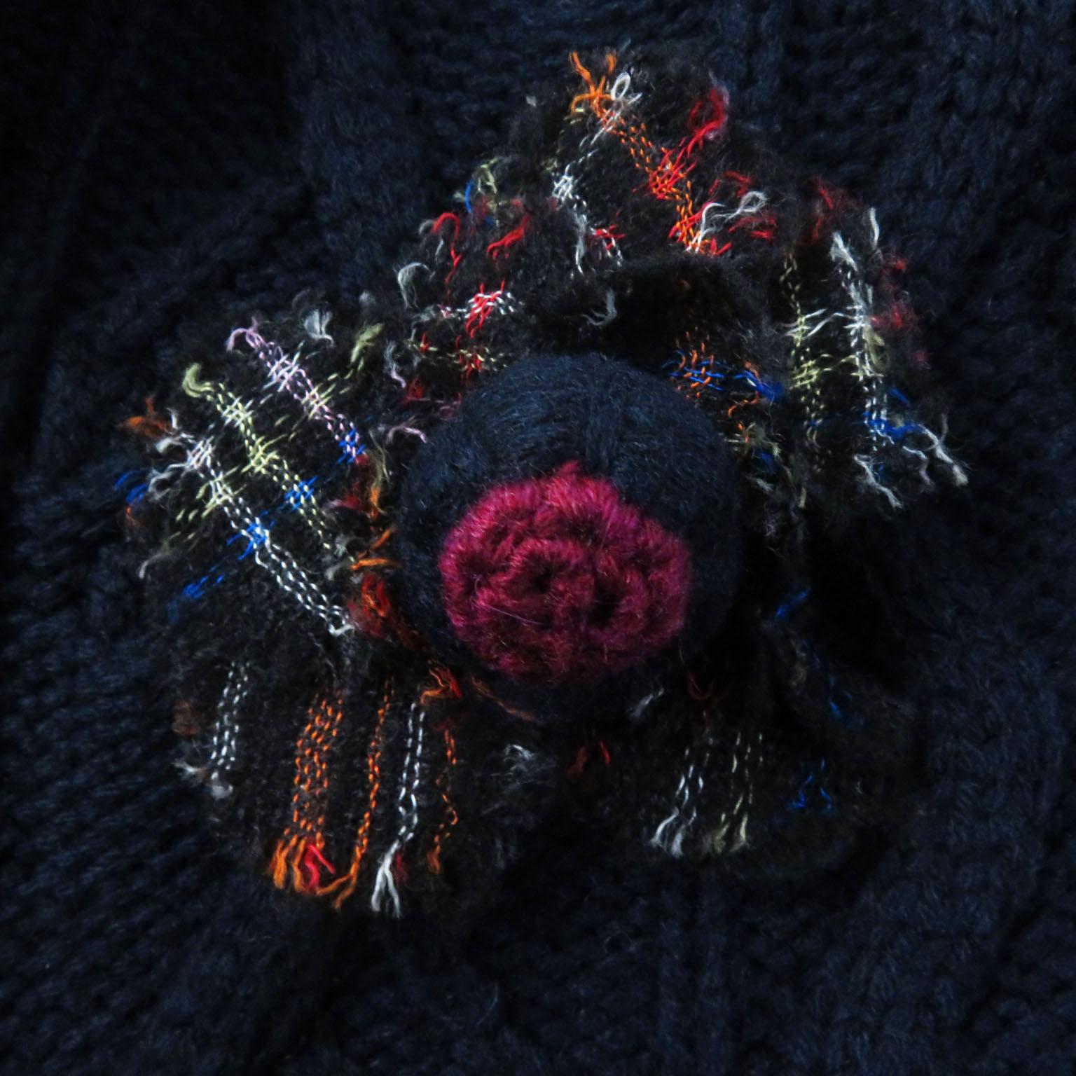 Women's or Men's Chanel Paris / Edinburgh Thistle Brooch Cardigan