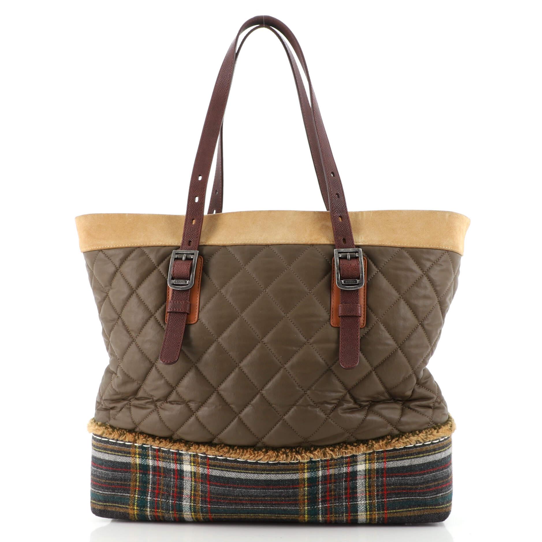marc jacobs flannel tote bag