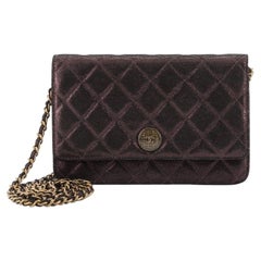 Chanel Paris-Edinburgh Wallet on Chain Quilted Iridescent Lambskin