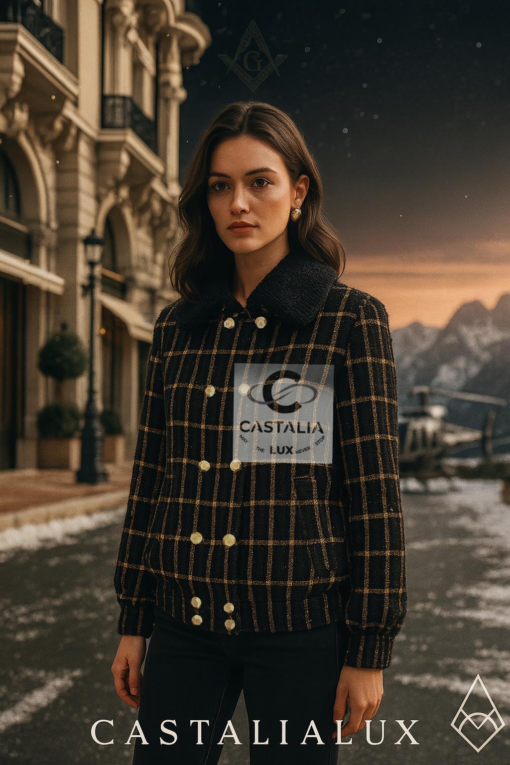 Nero Chanel Paris / Egypt Eternal Geometry Giacca in tweed nero 36 FR in vendita