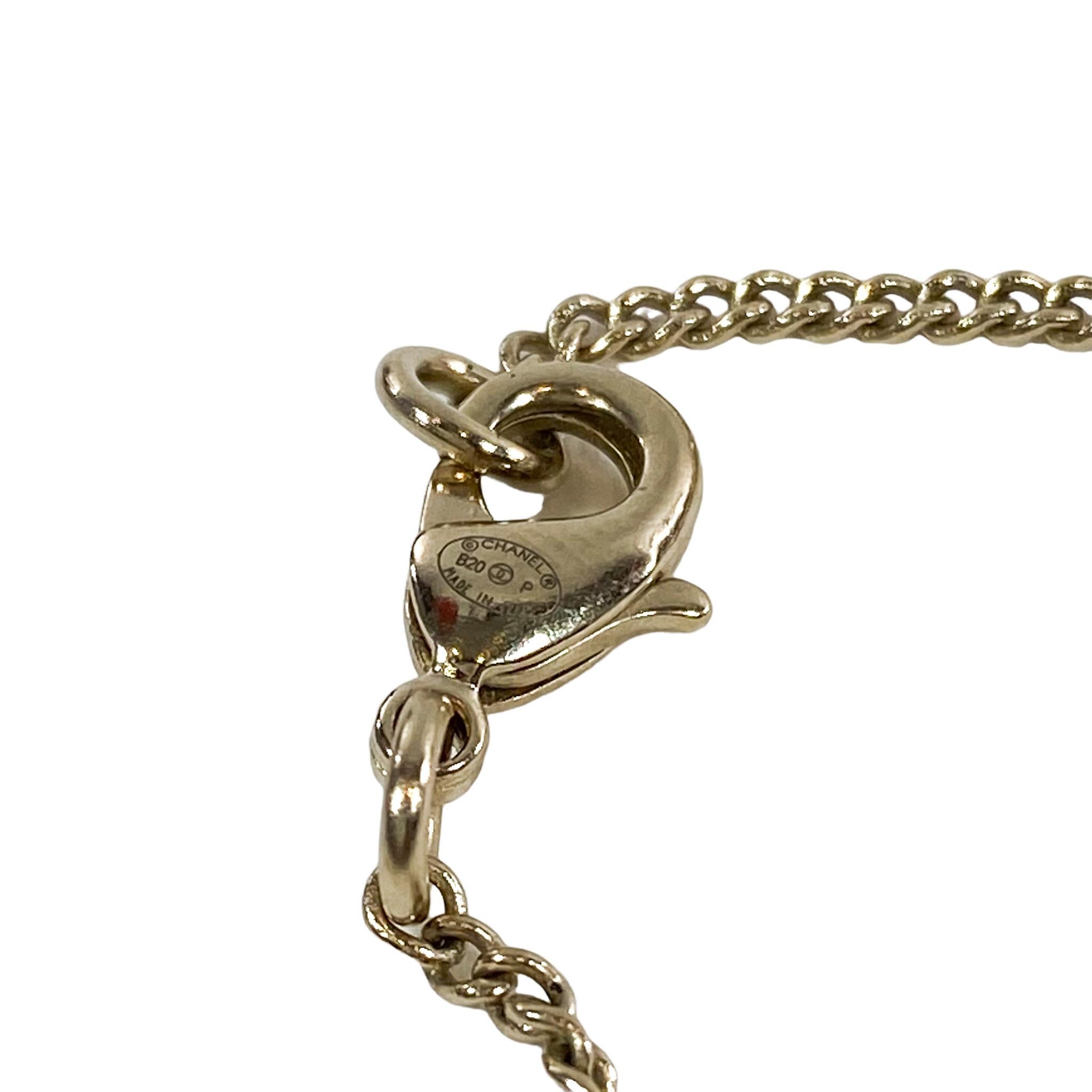 Chanel Paris Gold CC Halskette mit Steinen für Damen oder Herren im Angebot