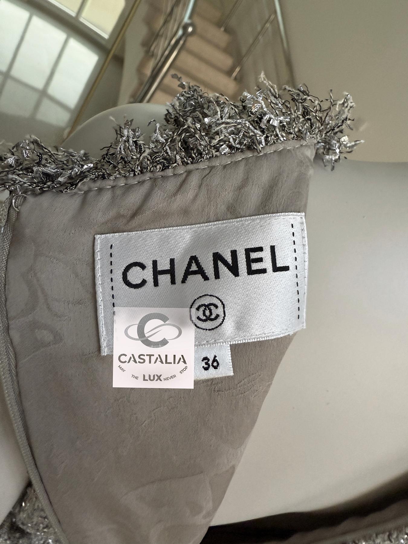Chanel Paris / Greece Jewel Belt Tweed Dress 36 FR en venta 10