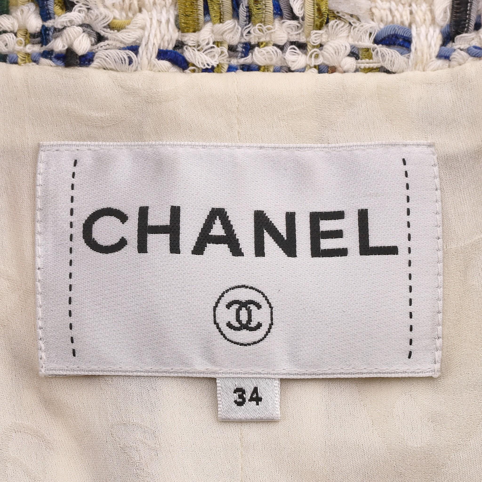Chanel Paris Greece Lesage Tweed Jacket With Hood For Sale 3