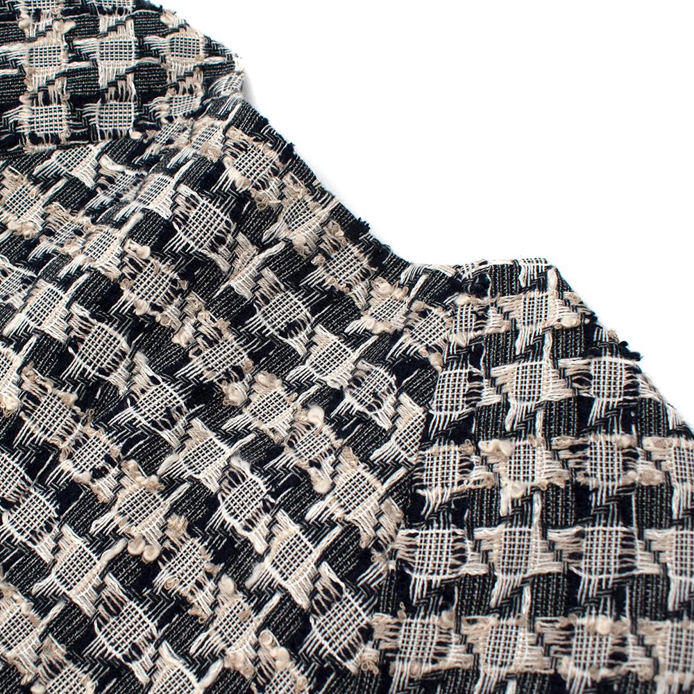 Chanel Paris/Greece Tweed Short-Sleeve Runway Mini Dress - Size US 10 5