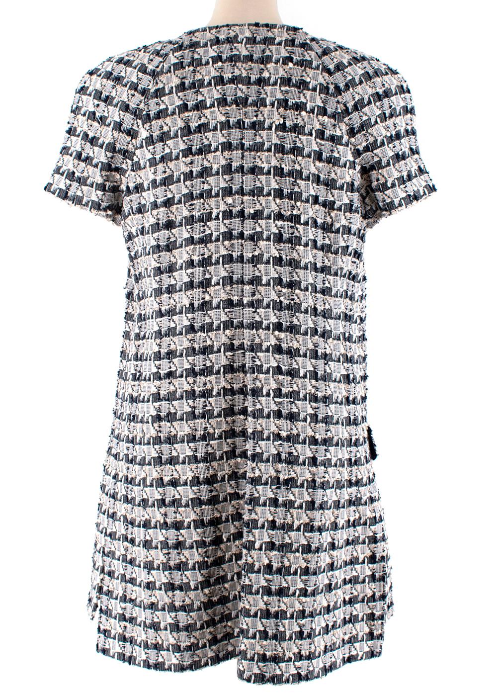 Women's Chanel Paris/Greece Tweed Short-Sleeve Runway Mini Dress - Size US 10