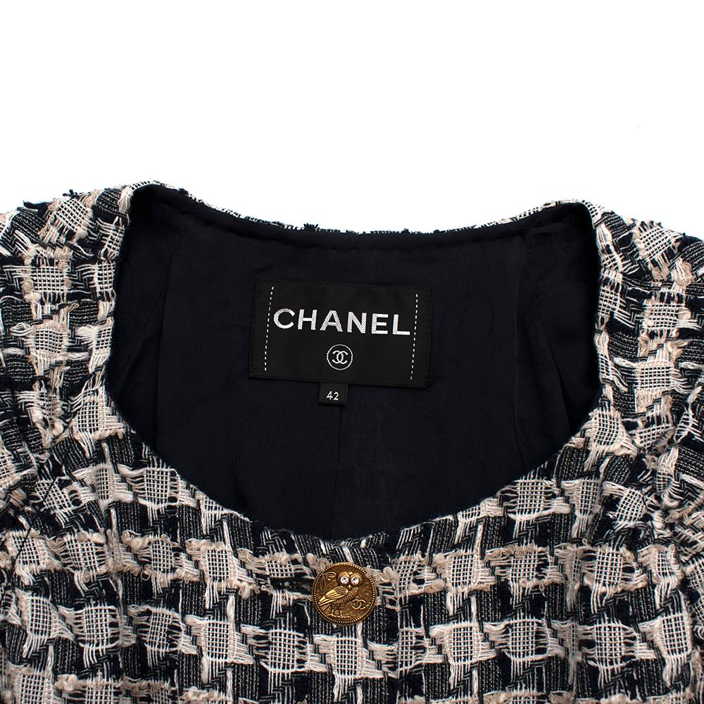 Chanel Paris/Greece Tweed Short-Sleeve Runway Mini Dress - Size US 10 1