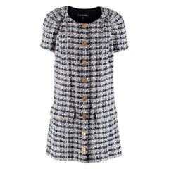 Chanel Paris/Greece Tweed Short-Sleeve Runway Mini Dress - Size US 10